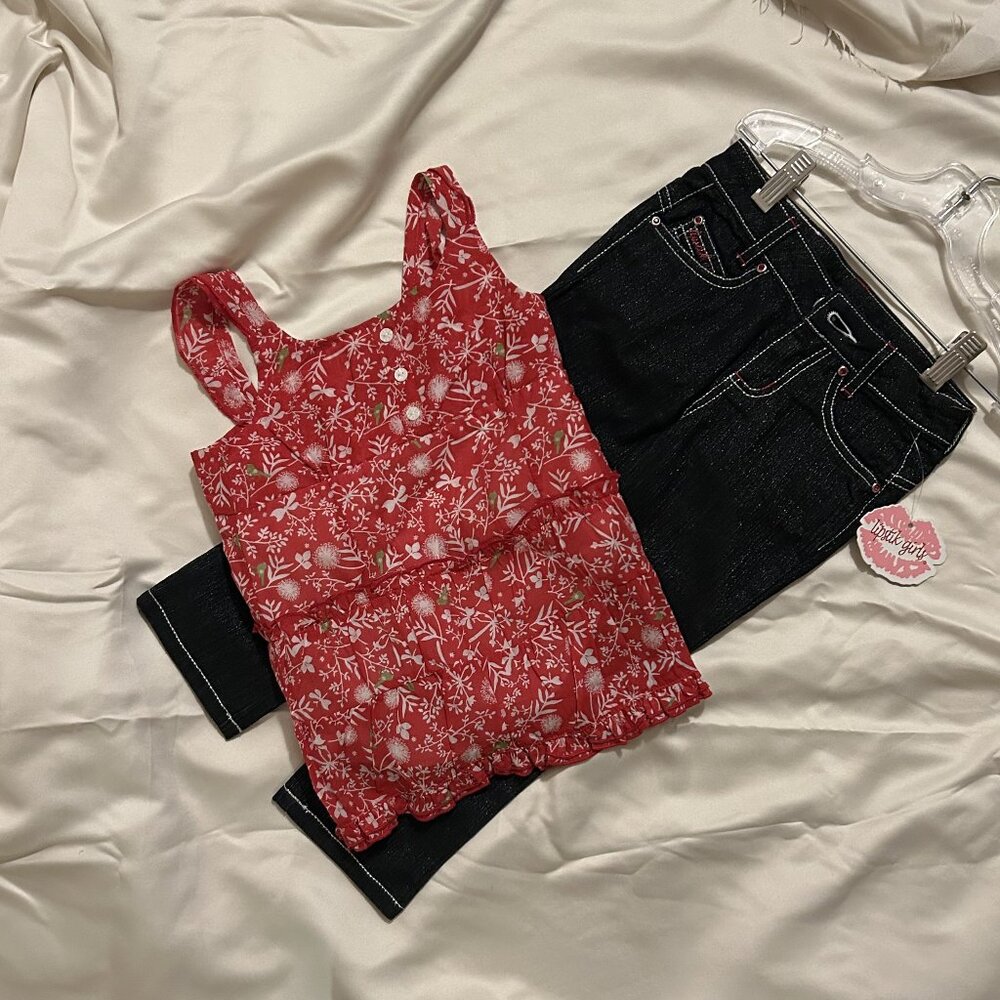 Lipstick Girls - Jeans & Top Set - Brand New with Tags - Top 3T Jeans 4